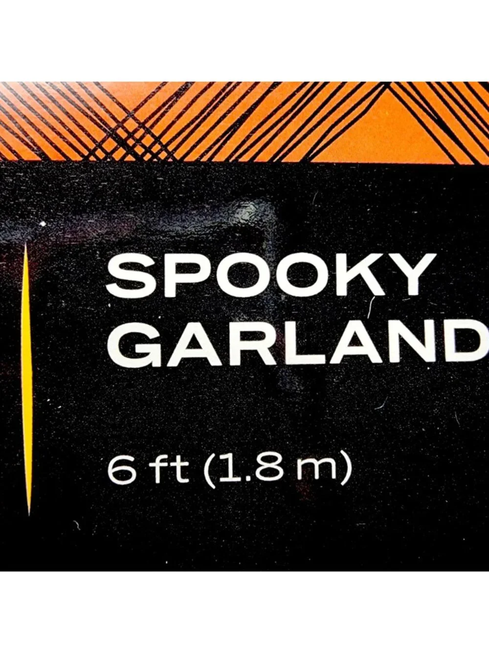Spooky Garland Halloween Black Spider Web Design Doorway Bunting Banner 6 Ft